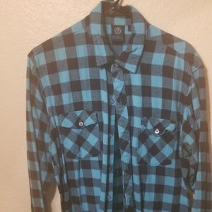 Blue and Black flannel
